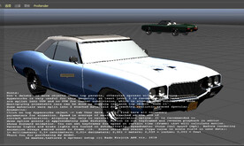 C4D模型GS敞篷车
