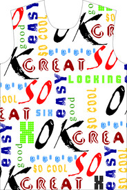 潮牌男装印花 分层