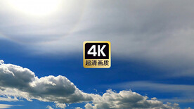 蓝天白云素材日光中飘动的云层