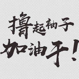 撸起袖子加油干