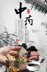 中医药材传统活动宣传海报素材