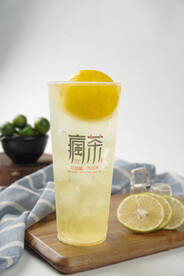 一颗柠檬绿 奶茶