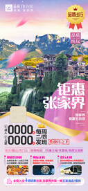 湖南张家界旅游海报钜惠张家界