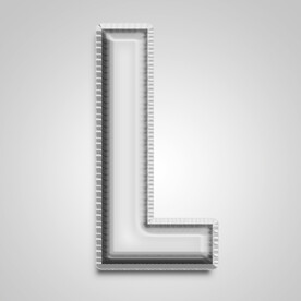 金属字母L
