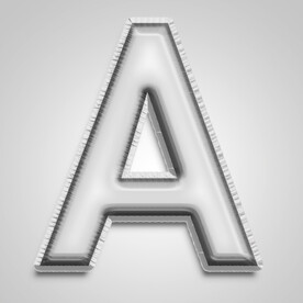 金属字母A 