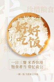 珍惜粮食公益活动宣传海报素材