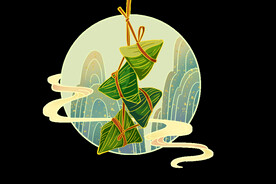 端午粽子手绘