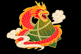 端午粽子手绘
