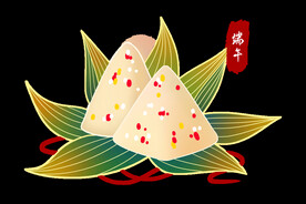 端午粽子手绘