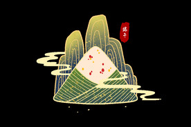 端午粽子手绘