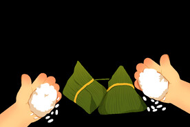端午粽子手绘