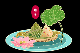 端午粽子手绘