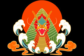 端午粽子手绘