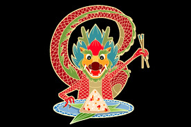 端午粽子手绘