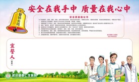医院质量安全月签名板
