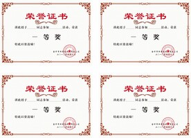 资格证书模板 个人荣誉证书