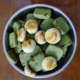 腰果酥绿茶饼