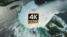 短视频素材唯美峡谷瀑布