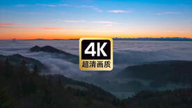 短视频素材山顶云海日出