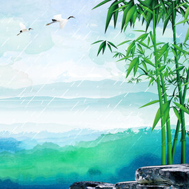 绿色背景