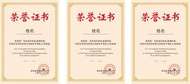 荣誉证书模板 奖状