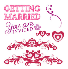 情人节花边图案