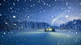 下雪插画
