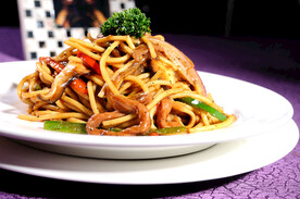 双椒炒牛柳意面