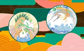 古典装饰画背景插画