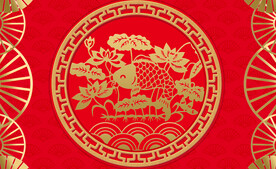 古典锦鲤装饰画