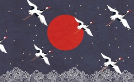 古典仙鹤插画装饰画
