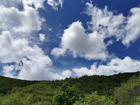 蓝天白云青山