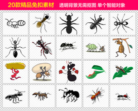 蚂蚁免抠素材