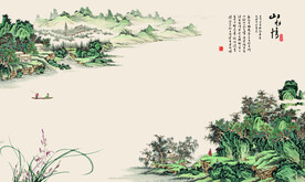 装饰画 花鸟画 新中式 山水 