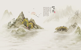 装饰画 花鸟画 新中式 山水 