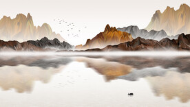 装饰画 花鸟画 新中式 山水 