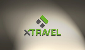 白墙上光影立体logo样机