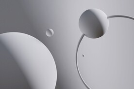 灰白色几何图形空间背景