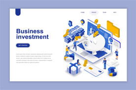 互联网扁平插画