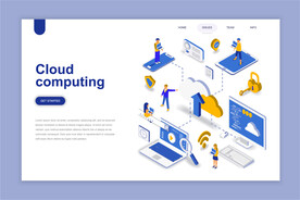 互联网扁平插画