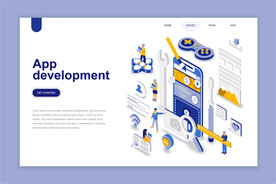 互联网扁平插画