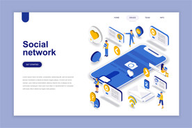 互联网扁平插画