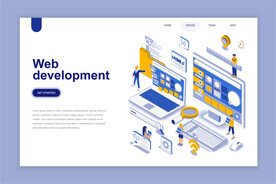 互联网扁平插画