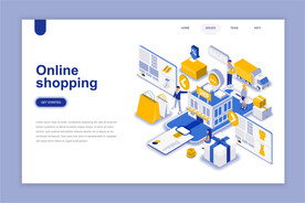 互联网扁平插画