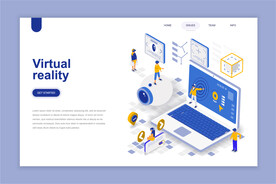 互联网扁平插画