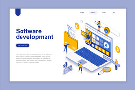 互联网扁平插画