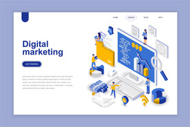 互联网扁平插画