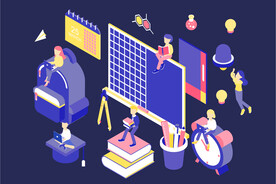 互联网扁平插画