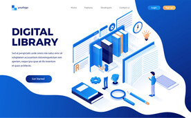 互联网扁平插画