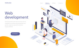 互联网扁平插画